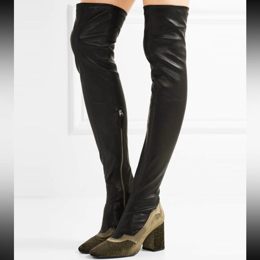 $795 “I’m really here to party” boots by MR in collab with Net a Porter size 6